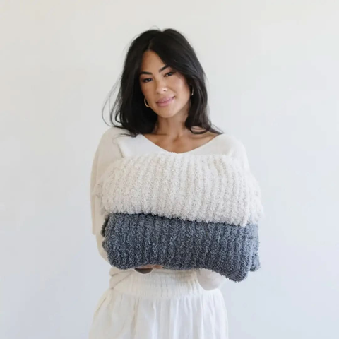 Ribbed BAMBONI® Throw Blankets