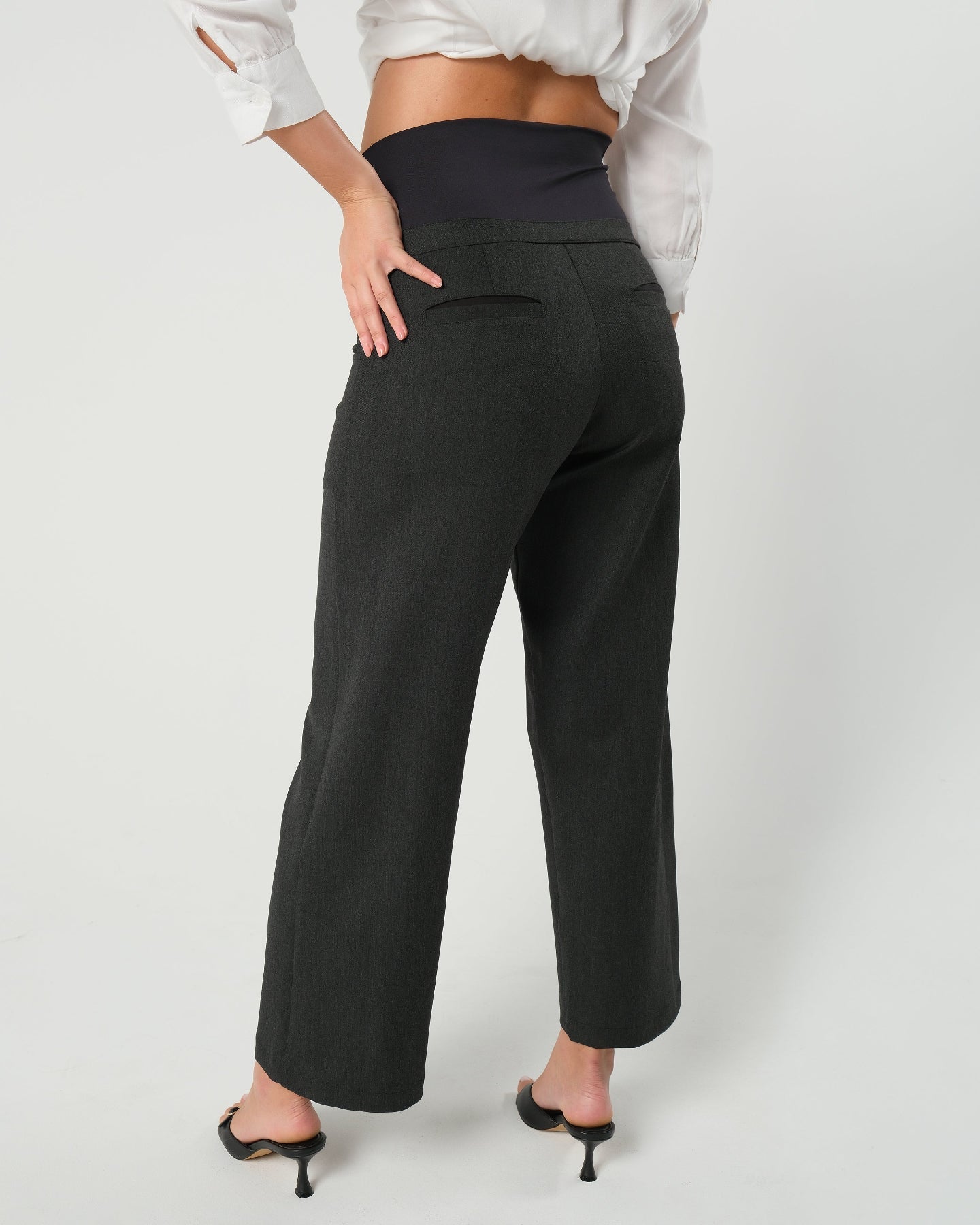 Nathalie Wide Leg Maternity Trouser (Regular & Petite) in - Maternity trousers for work photo