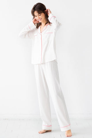 Classic Luxury Pajamas in Brushed Pima Cotton in - PAJAMAS photo