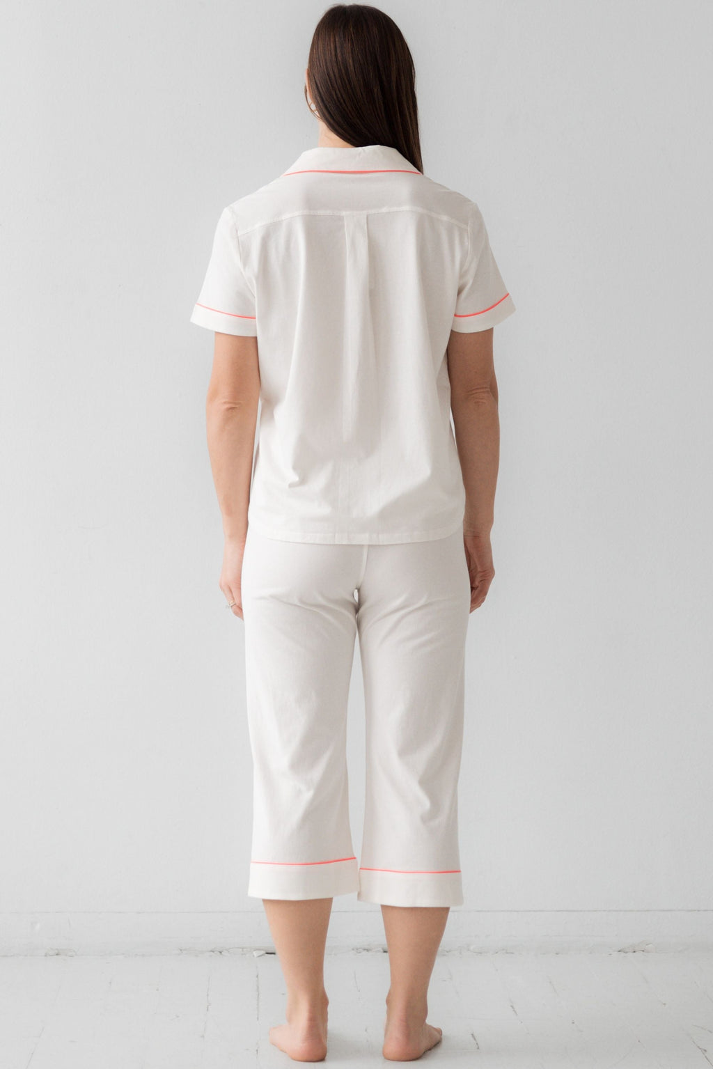 Classic Luxury Capri Pajamas in Brushed Pima Cotton in - PAJAMAS photo