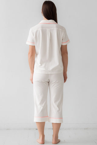 Classic Luxury Capri Pajamas in Brushed Pima Cotton in - PAJAMAS photo