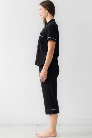 Classic Luxury Capri Pajamas in Brushed Pima Cotton in - PAJAMAS photo