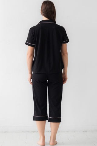 Classic Luxury Capri Pajamas in Brushed Pima Cotton in - PAJAMAS photo