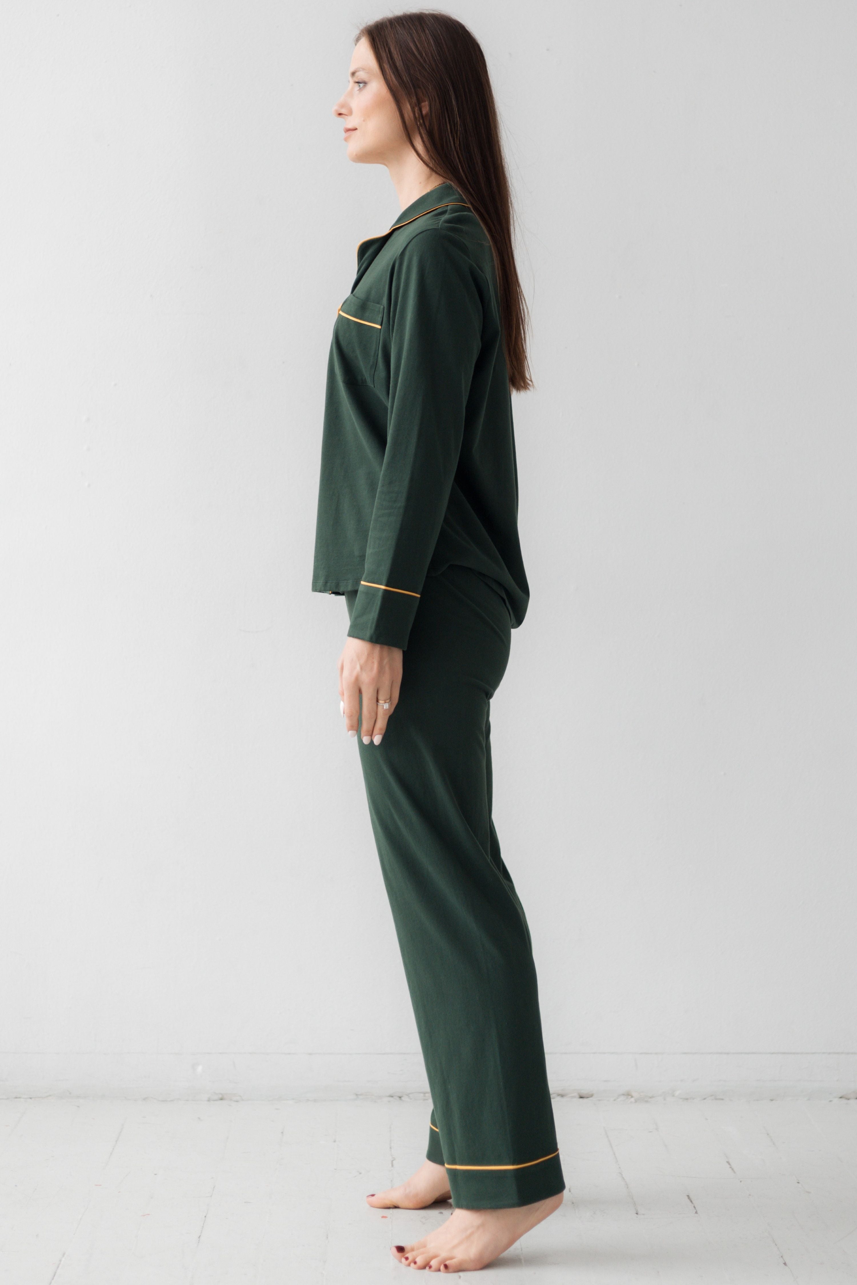 Classic Luxury Pajamas in Brushed Pima Cotton in - PAJAMAS photo