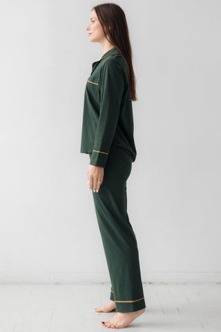 Classic Luxury Pajamas in Brushed Pima Cotton in - PAJAMAS photo