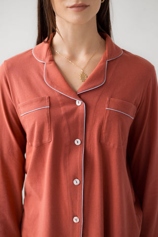 Classic Luxury Pajamas in Brushed Pima Cotton in - PAJAMAS photo
