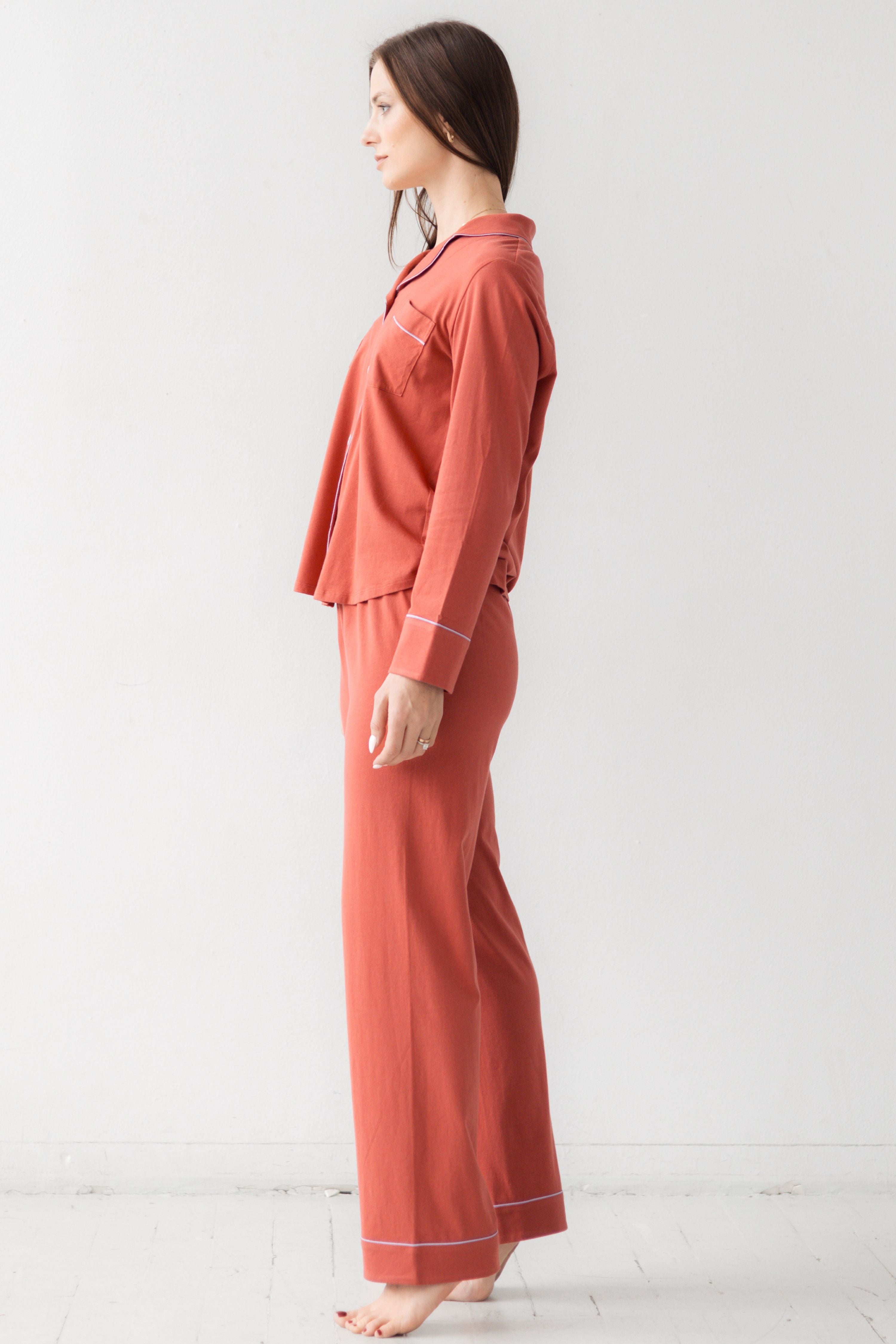 Classic Luxury Pajamas in Brushed Pima Cotton in - PAJAMAS photo
