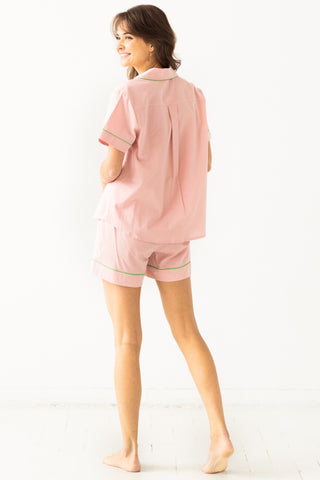 SALUA Classic Shorties Pajamas in Woven Cotton in - PAJAMAS photo
