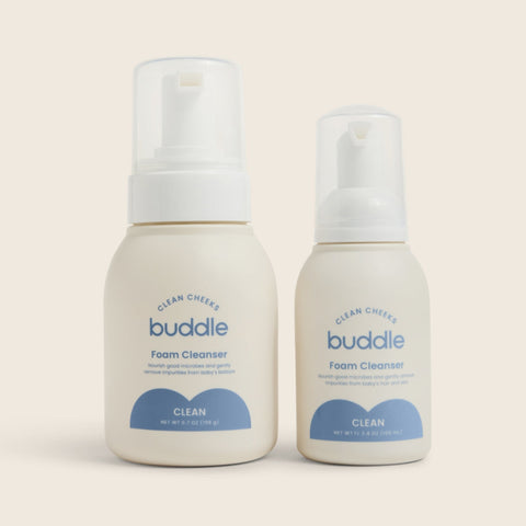 Buddle Clean Cheeks Bundle in - Diaper Rash Treatment, Foam Cleanser photo