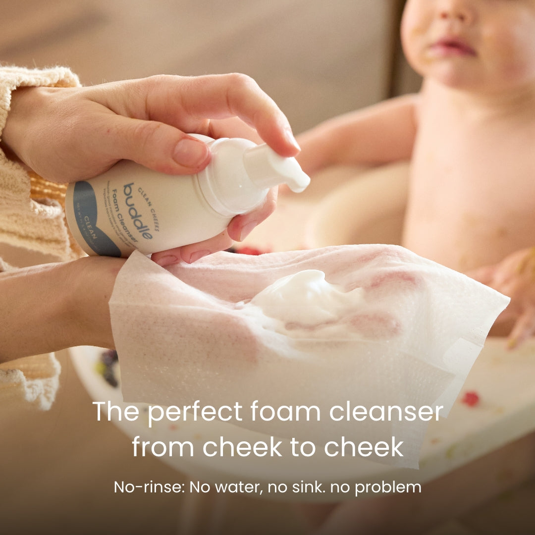 Buddle Clean Cheeks Bundle in - Diaper Rash Treatment, Foam Cleanser photo