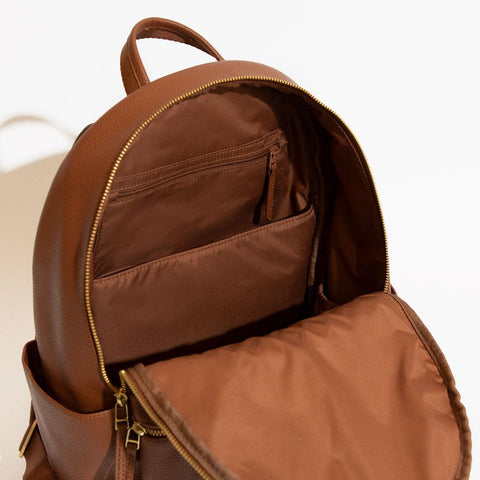 Cognac Classic City Diaper Bag II in - Classic City Backpack photo