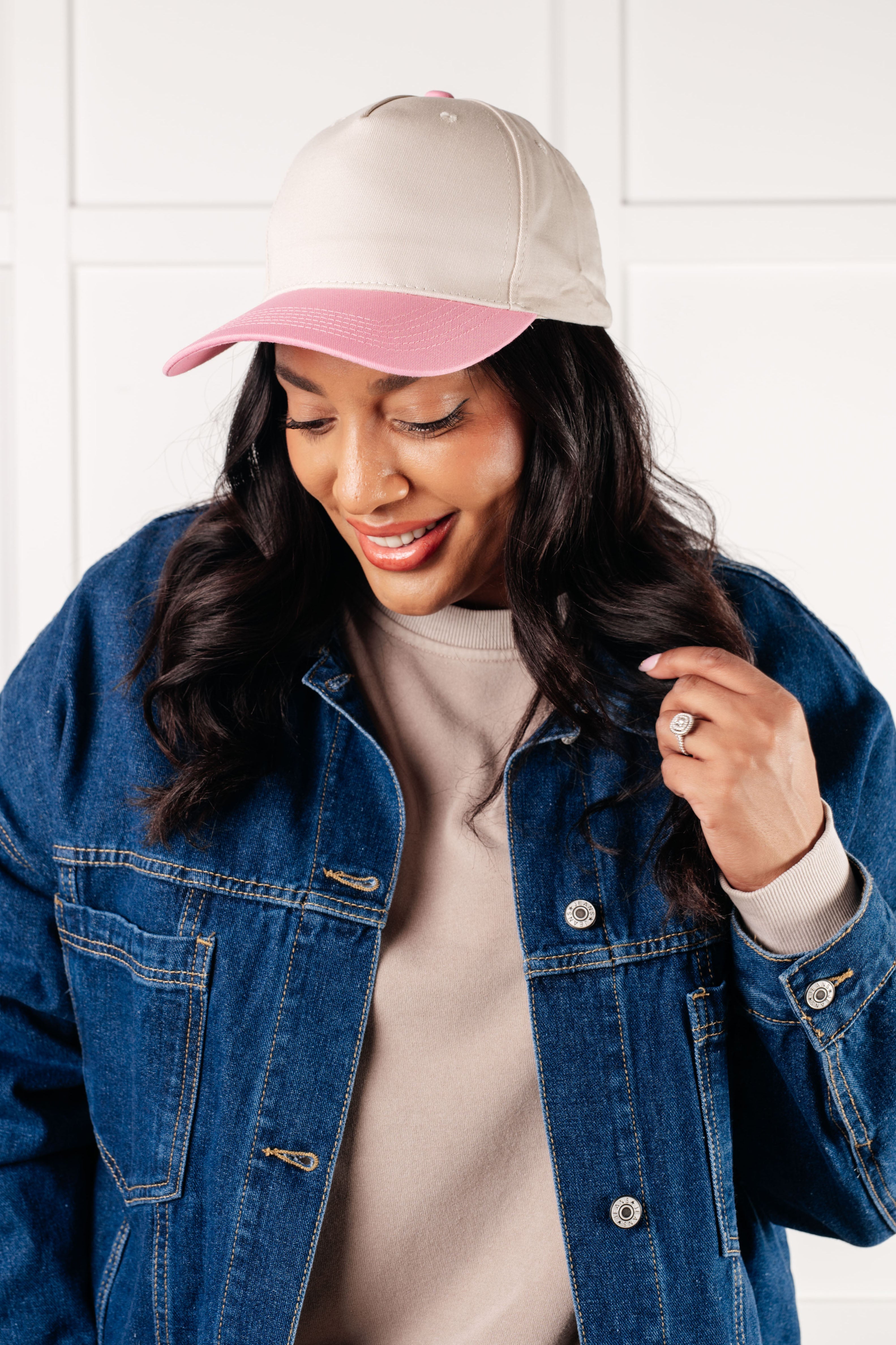 Come Hither Two Tone Canvas Cap Set in - Accessories photo