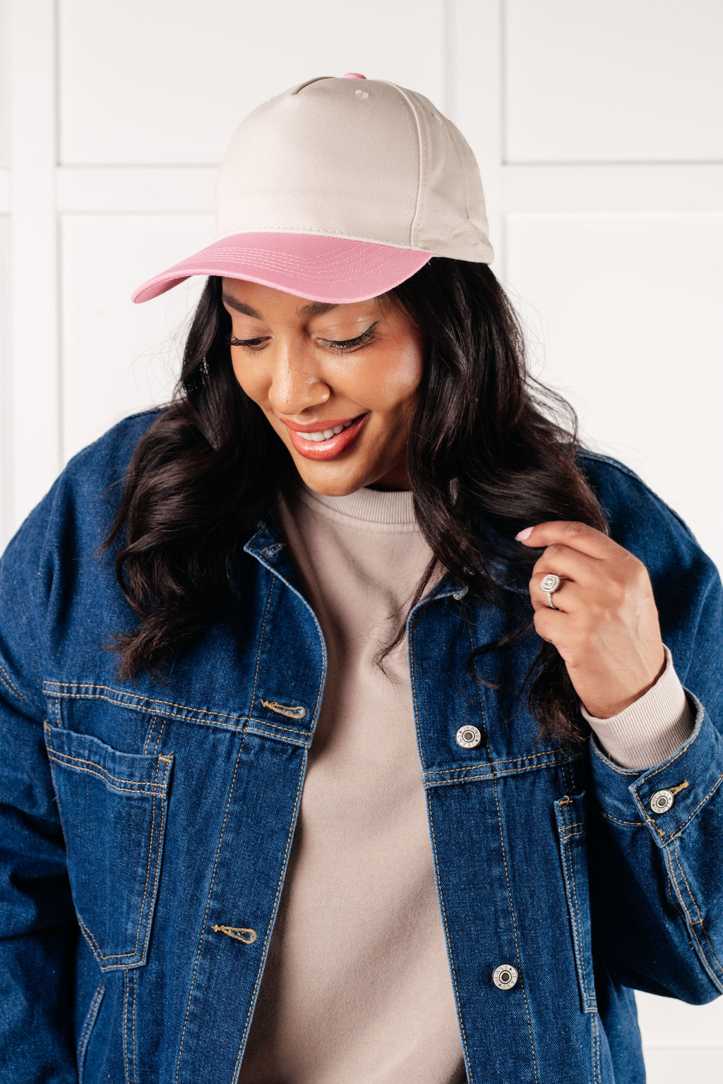 Come Hither Two Tone Canvas Cap Set in - Accessories photo