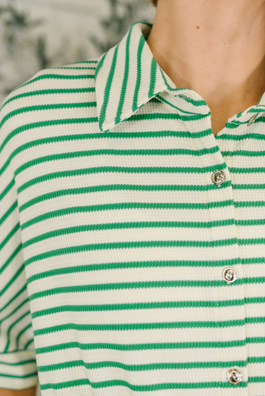 Comfort Me Striped Romper in - Womens photo