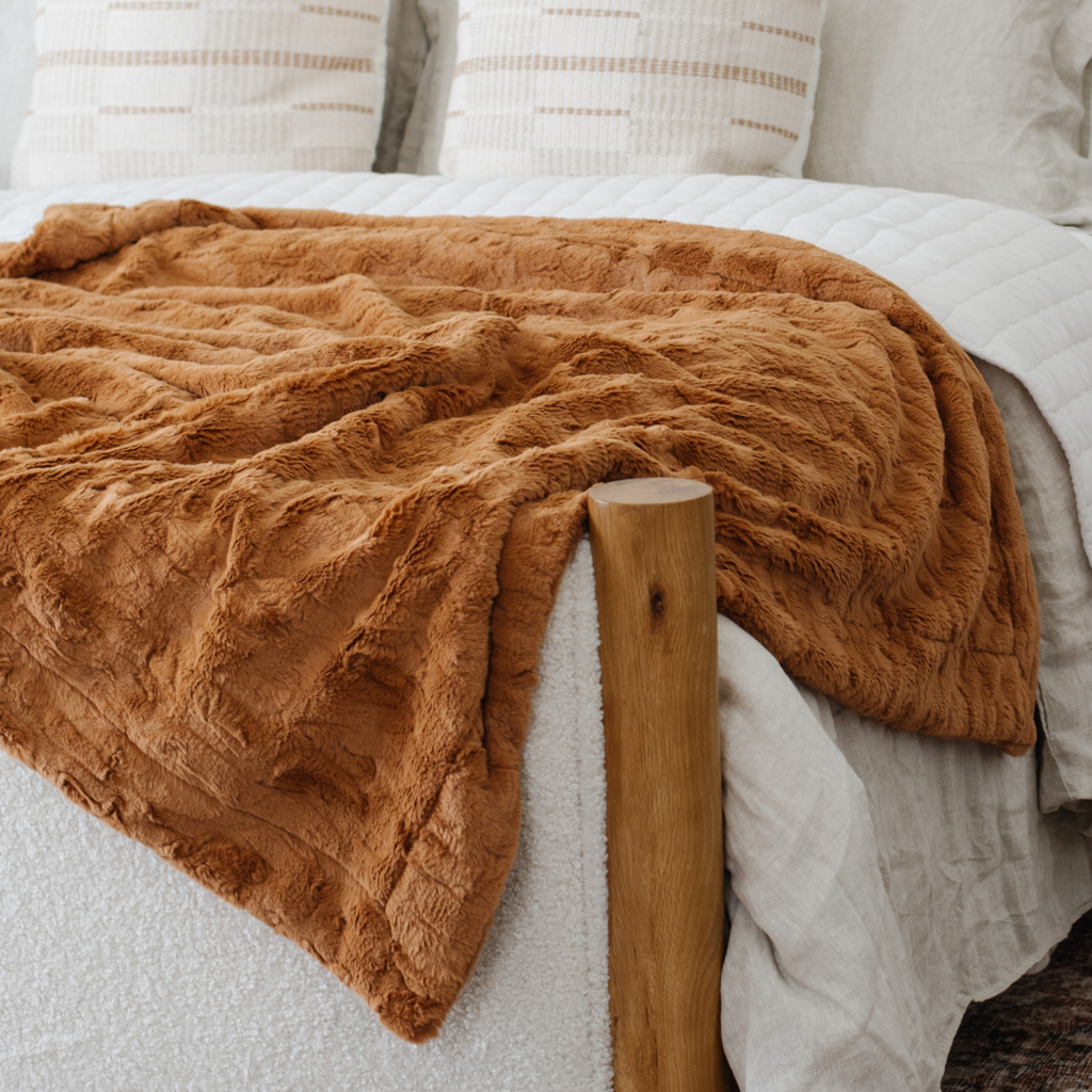 PATTERNED FAUX FUR XL THROW BLANKETS in - photo