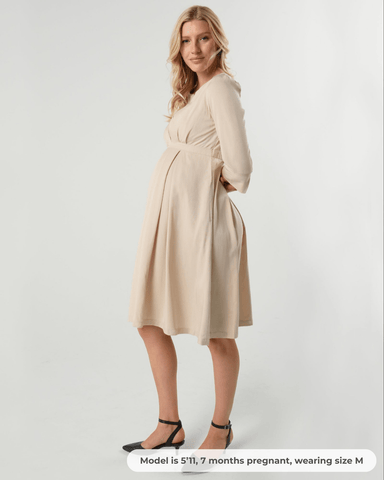 Sarah Empire Maternity & Nursing Dress in TENCEL (Regular & Petite) in - Women's Maternity Dress photo