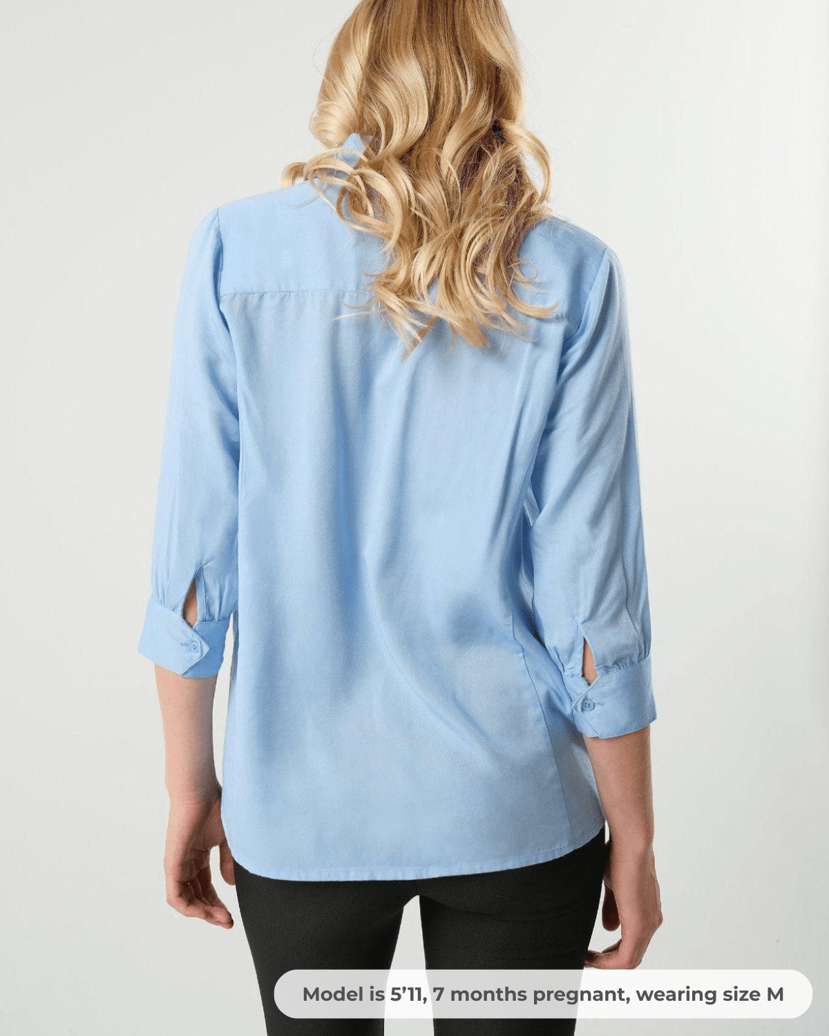 No-Gap Maternity Nursing Button Down Shirt in TENCEL (Regular & Petite) in - Women's Maternity Blouse photo