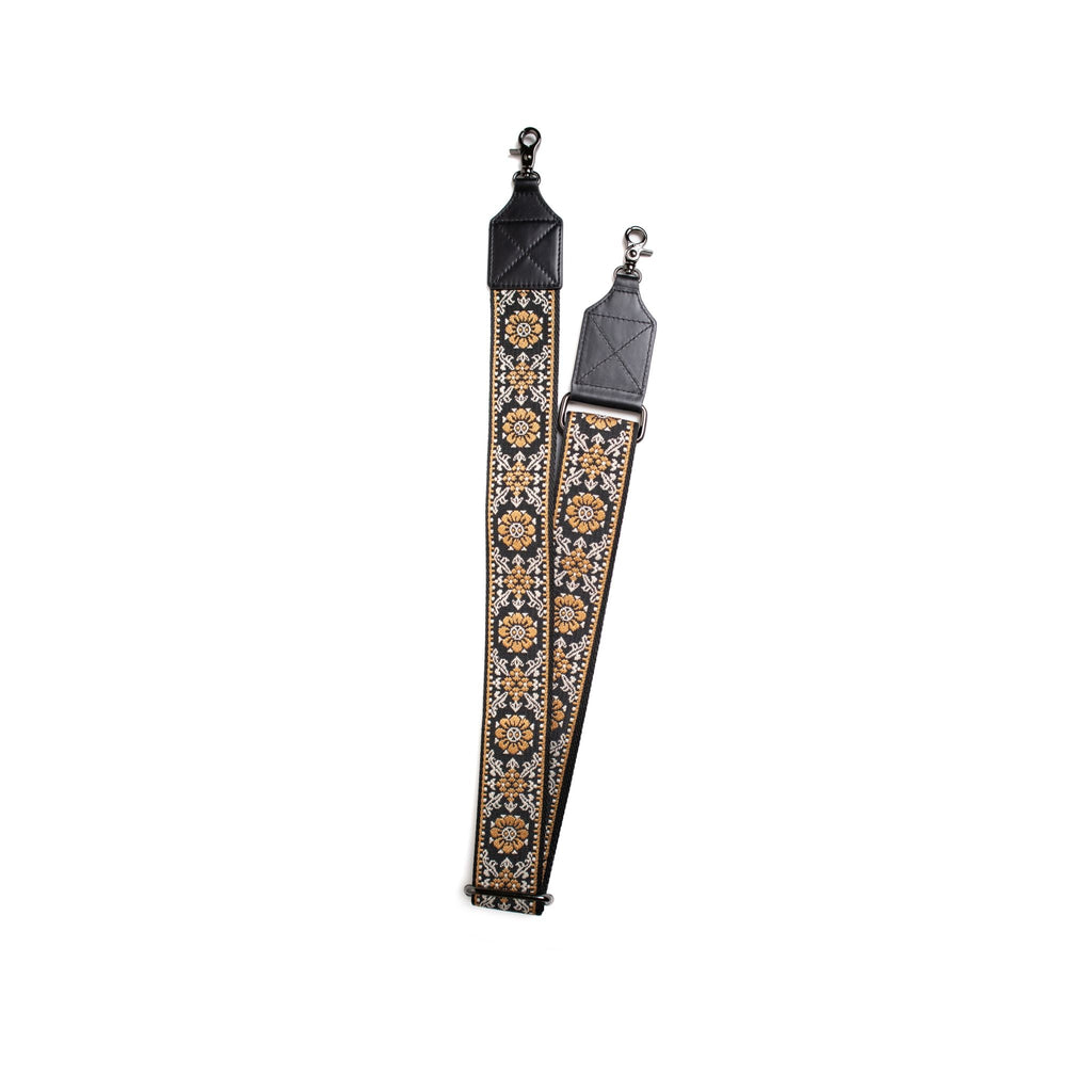 The Crossbody Strap in The Waymaker Jet Black | Floral - Goods photo