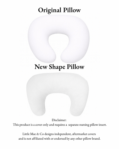 Terrazo Pink Ruffle Nursing Pillow Cover