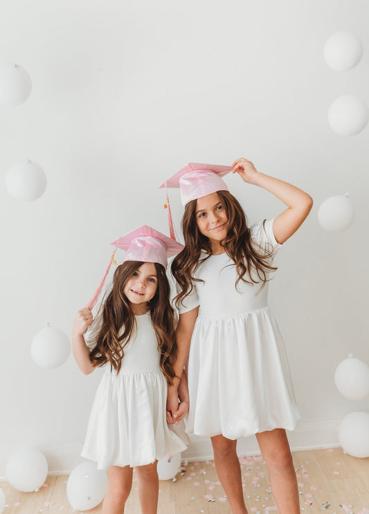 Taffeta Bubble Dress ~ White in - Clothing photo