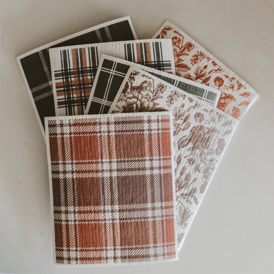 Fall Pattern Swedish Dishcloths -