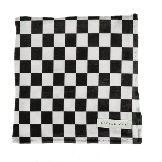 Race Black & White Checkered Stretch Swaddle in - photo