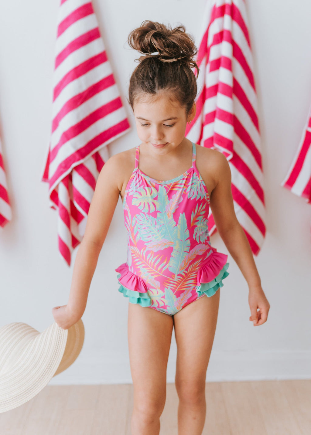 Pink Palm Paradise Everly One Piece in - Swimwear photo