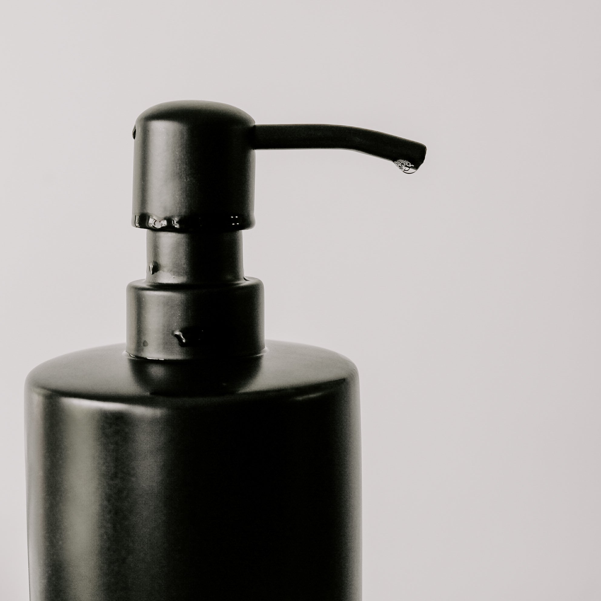 15oz Black Stoneware Hand Soap Dispenser in - Dispensers photo