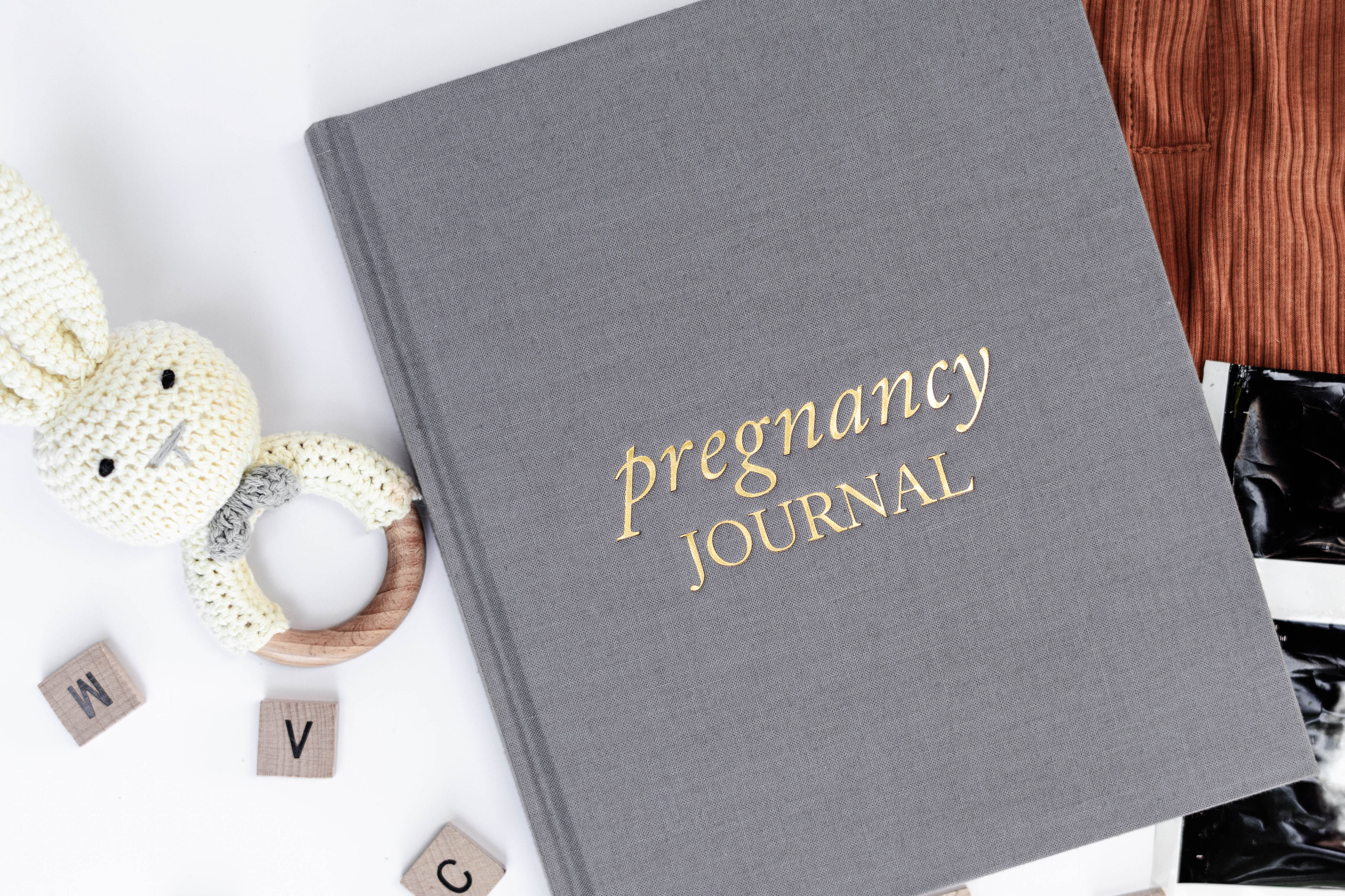 Duncan & Stone Paper Co. Pregnancy Journal in Gray - Journal photo