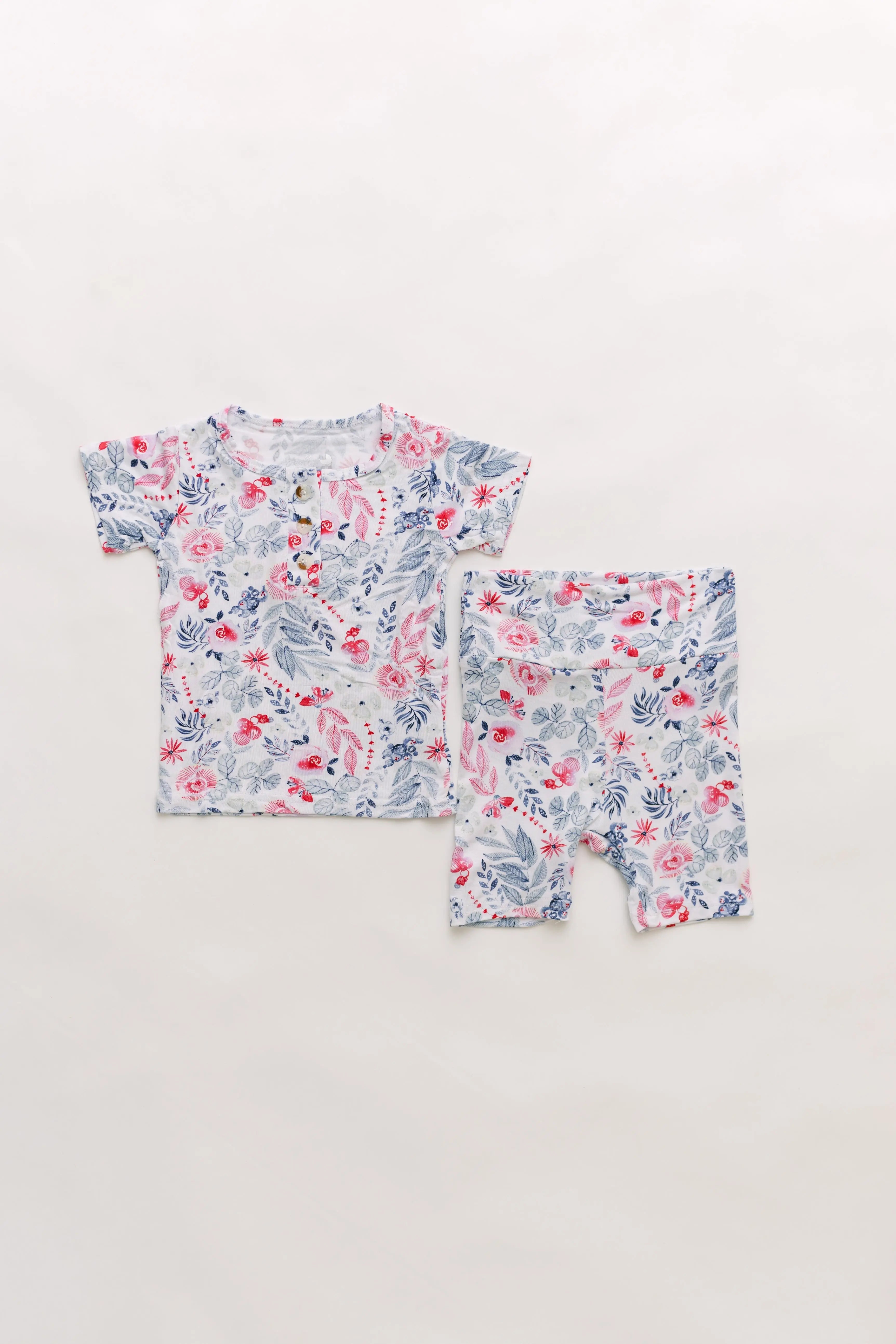 Top and Bottom Shorts Outfit (Newborn - 12 months) Bloom in 6-12 mo - Onesies photo