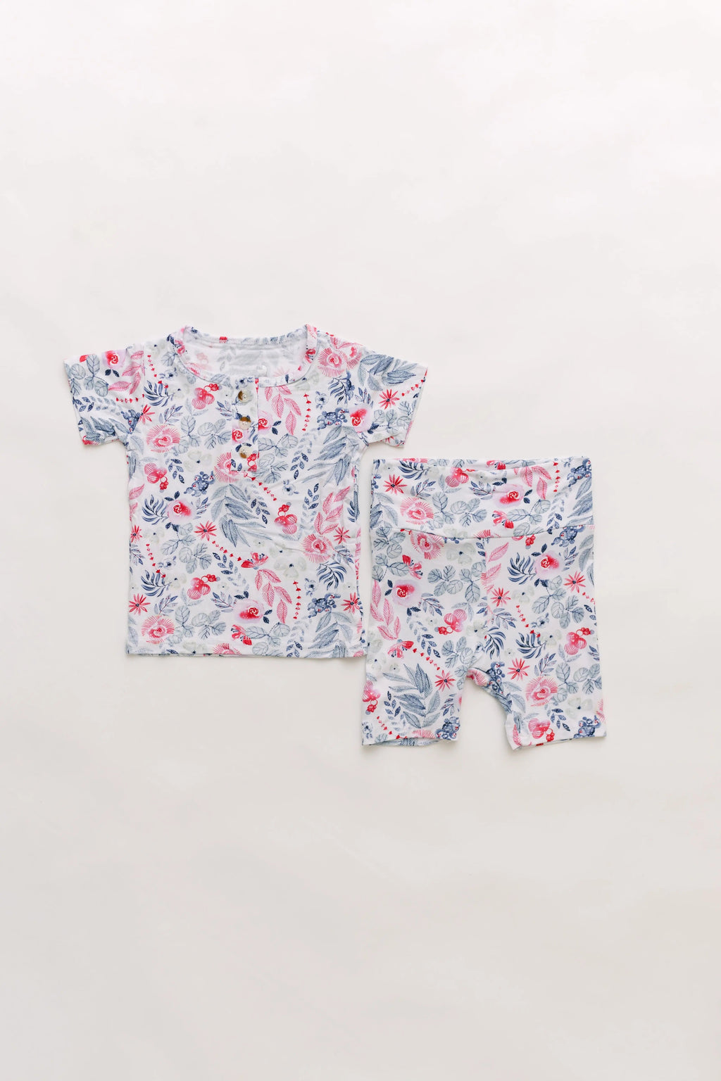 Top and Bottom Shorts Outfit (Newborn - 12 months) Bloom in 6-12 mo - Onesies photo