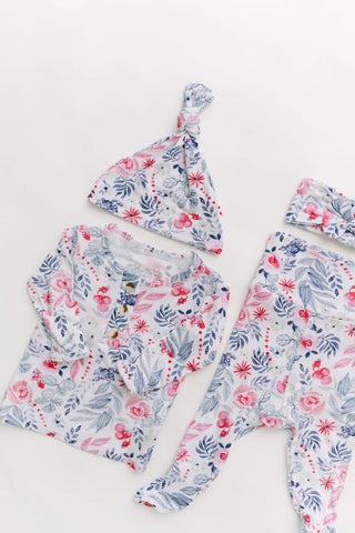 Newborn Outfit, Baby Outfit, Baby Girl Coming Home Outfit - Bloom in - Onesies photo