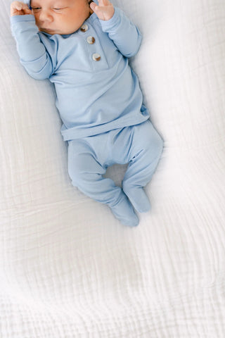 Baby Boy Outfits, Newborn Outfits for Boys, Blue Baby Outfit - Baby Blue in - Onesies photo