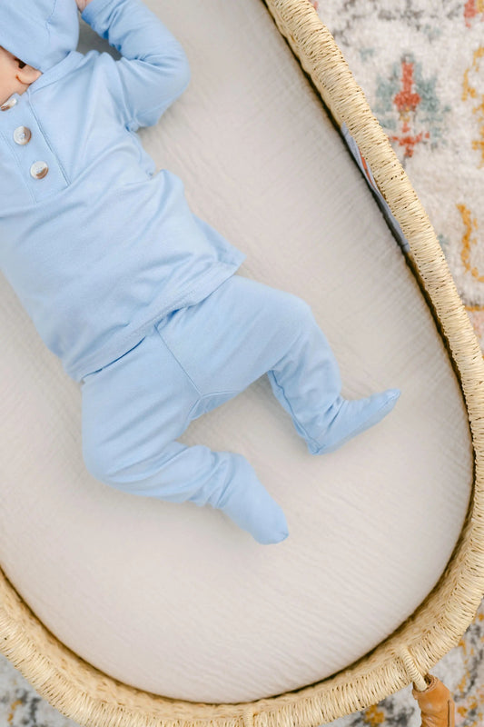 Baby Boy Outfits, Newborn Outfits for Boys, Blue Baby Outfit - Baby Blue in 3-6 mo - Onesies photo