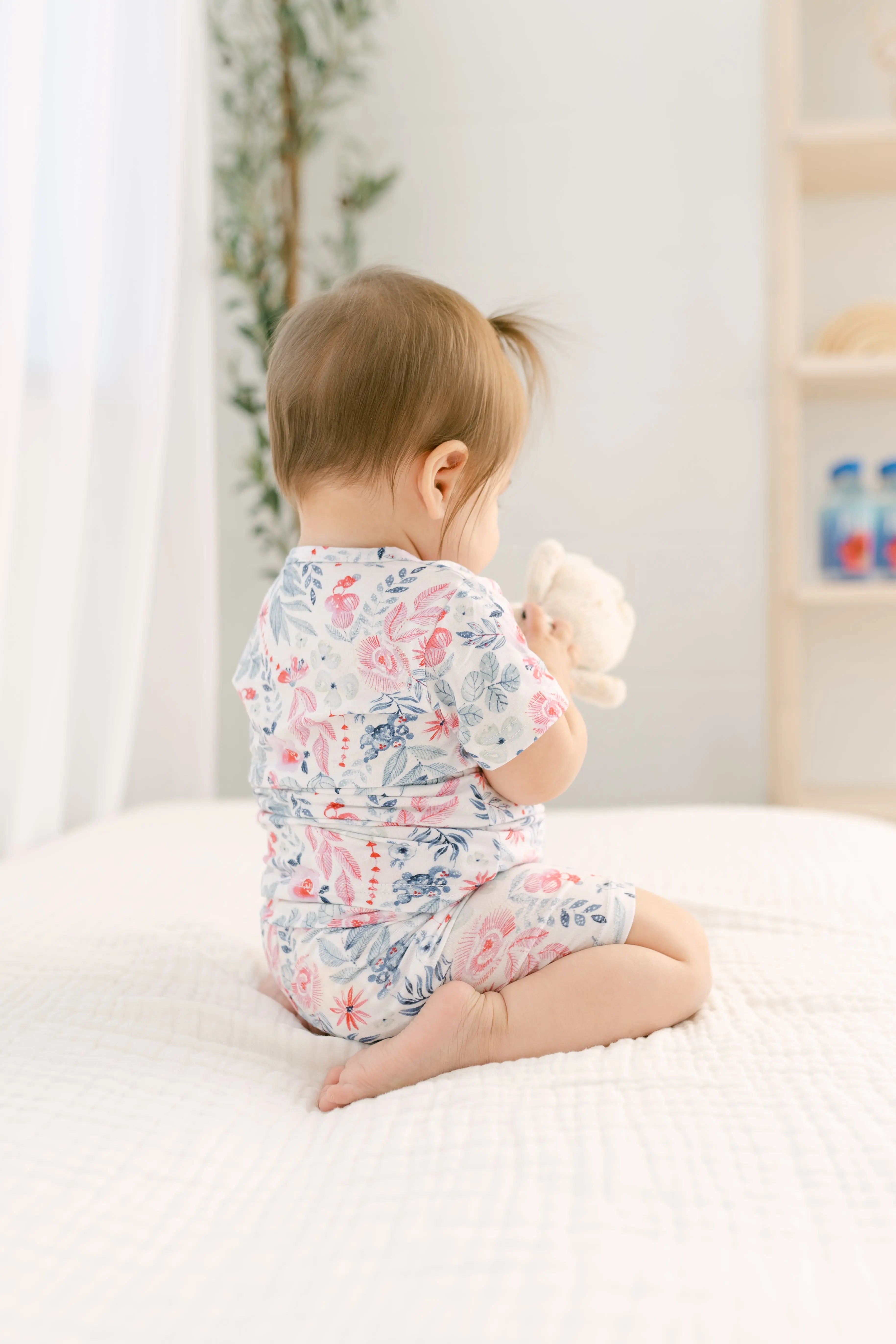 Top and Bottom Shorts Outfit (Newborn - 12 months) Bloom in - Onesies photo