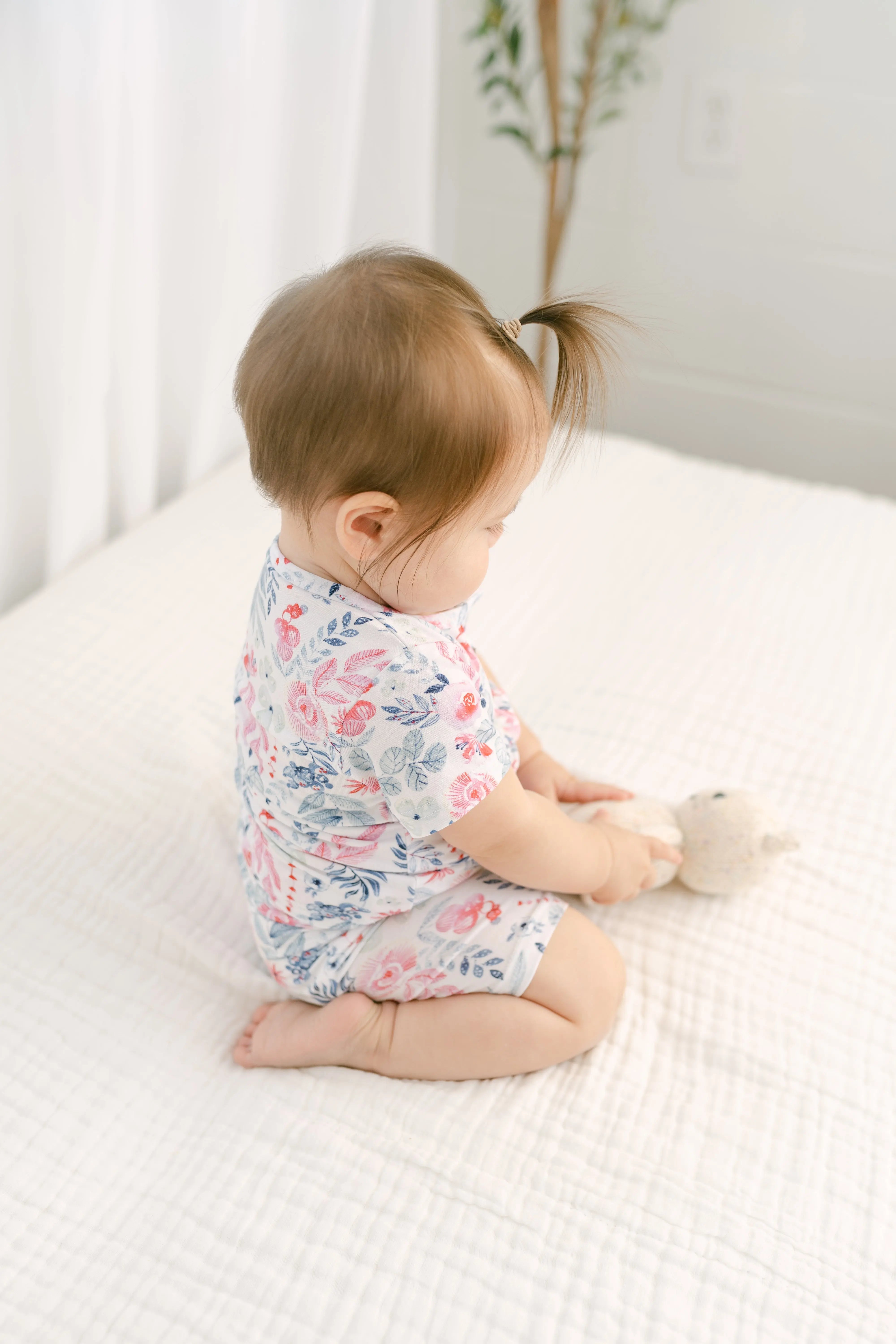 Top and Bottom Shorts Outfit (Newborn - 12 months) Bloom in - Onesies photo