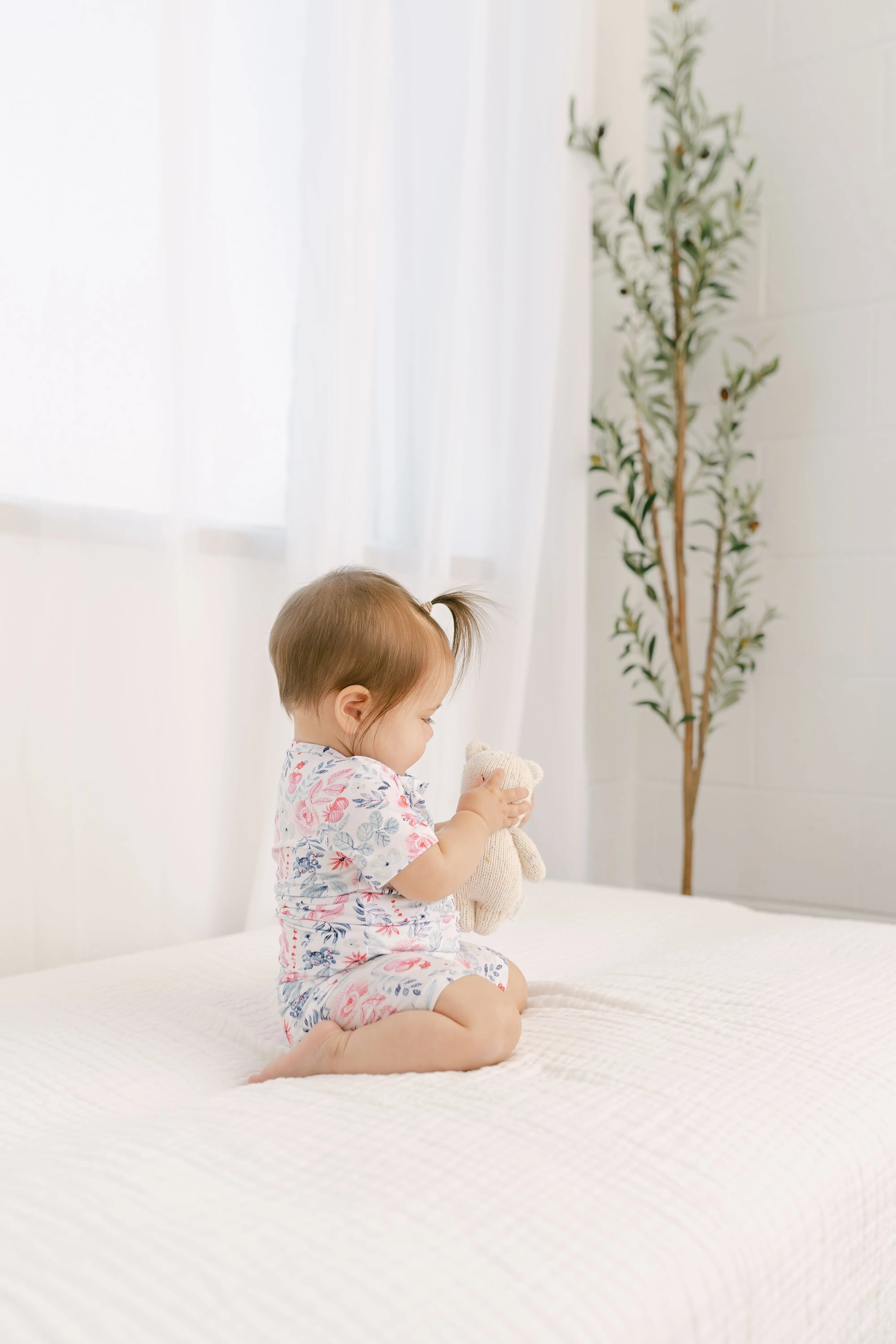 Top and Bottom Shorts Outfit (Newborn - 12 months) Bloom in - Onesies photo