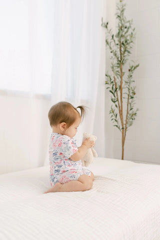 Top and Bottom Shorts Outfit (Newborn - 12 months) Bloom in - Onesies photo
