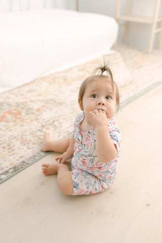 Top and Bottom Shorts Outfit (Newborn - 12 months) Bloom in - Onesies photo