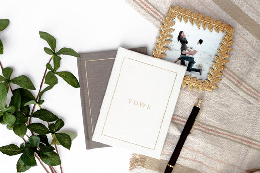 Duncan & Stone Wedding Vow Books - One Book: Ivory