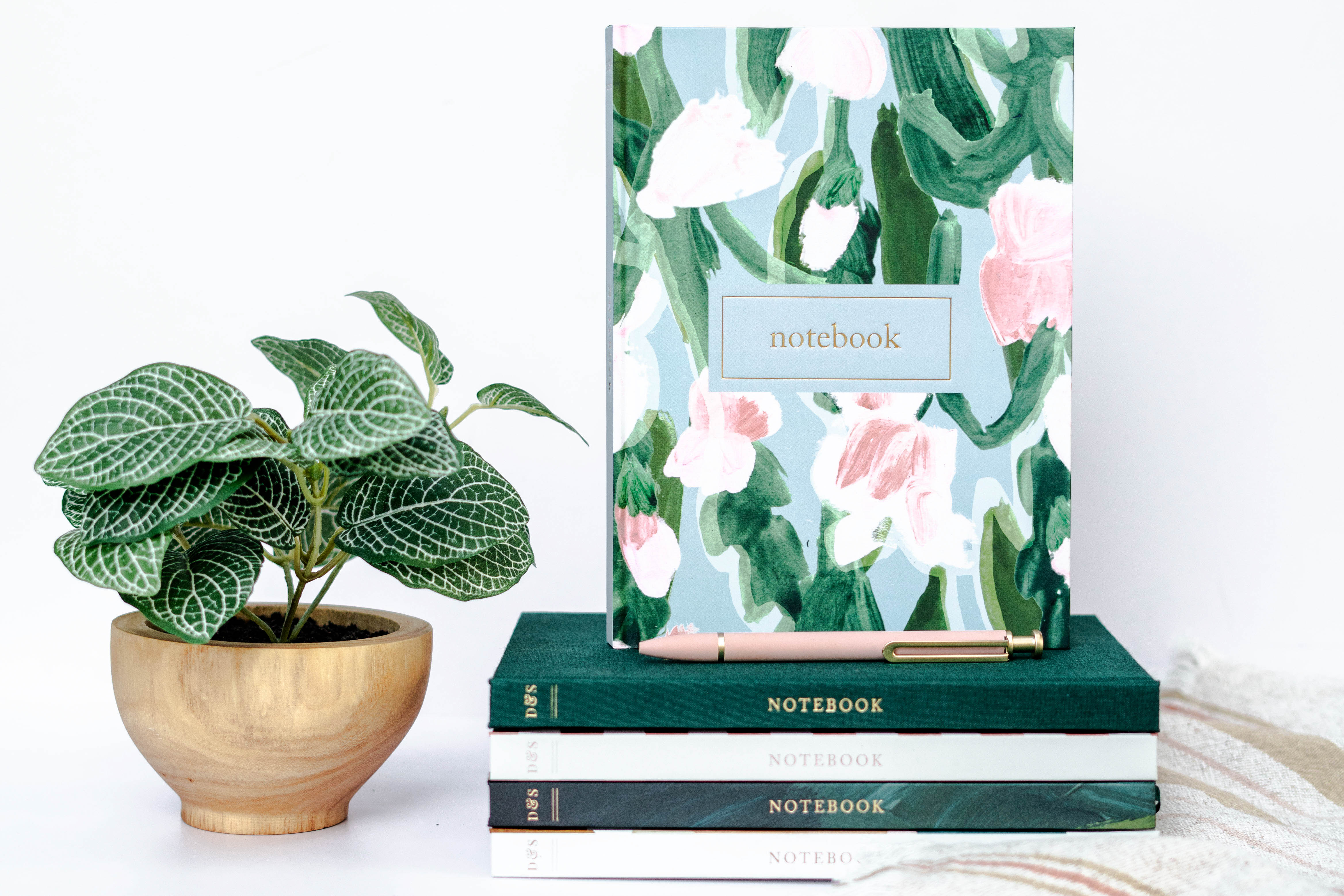 Blank Lined Journal: June Watercolors in Garden Party - blank journal photo