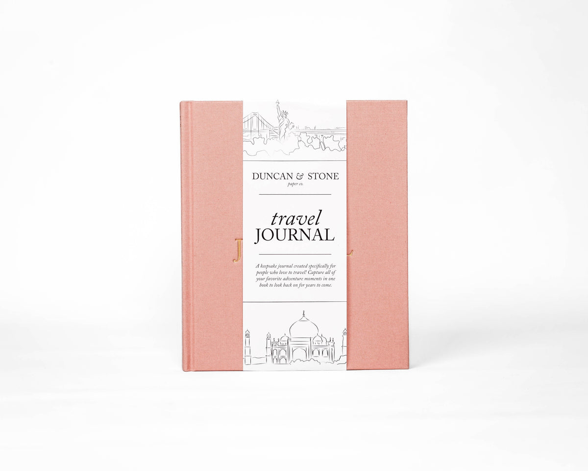 Duncan & Stone Travel Journal Book - Rose | SwagglyLife
