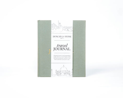 Duncan & Stone Travel Journal Book in Sage Green - Journal photo