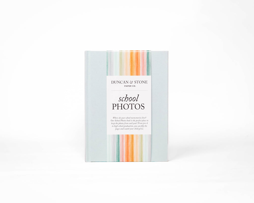 Duncan & Stone Paper Co. School Photos Album in Sky Blue - photo