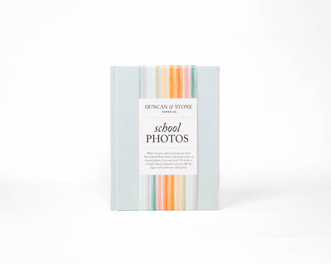 Duncan & Stone Paper Co. School Photos Album in Sky Blue - photo
