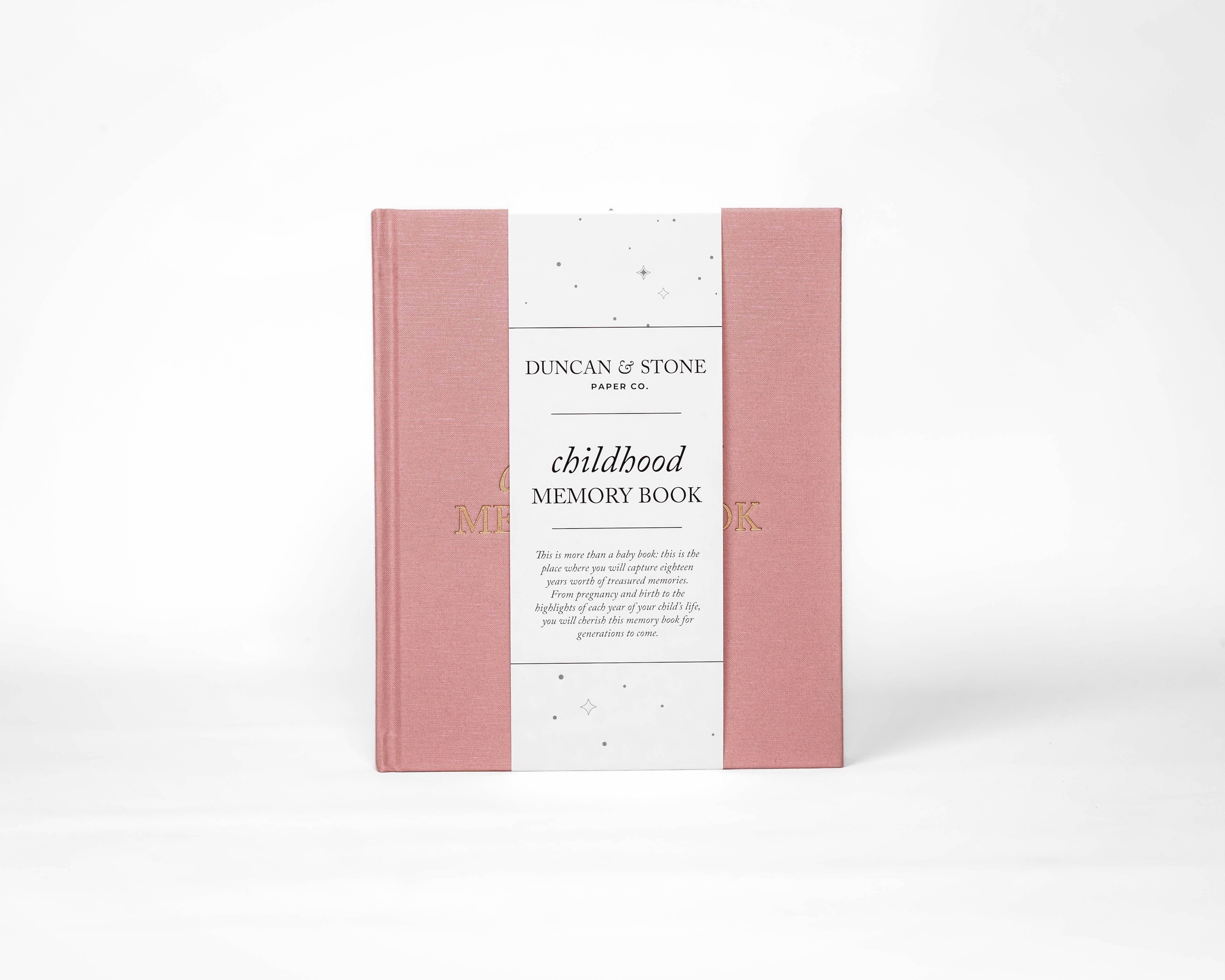 Duncan & Stone Paper Co. Childhood Memory Book in Dusty Rose - photo