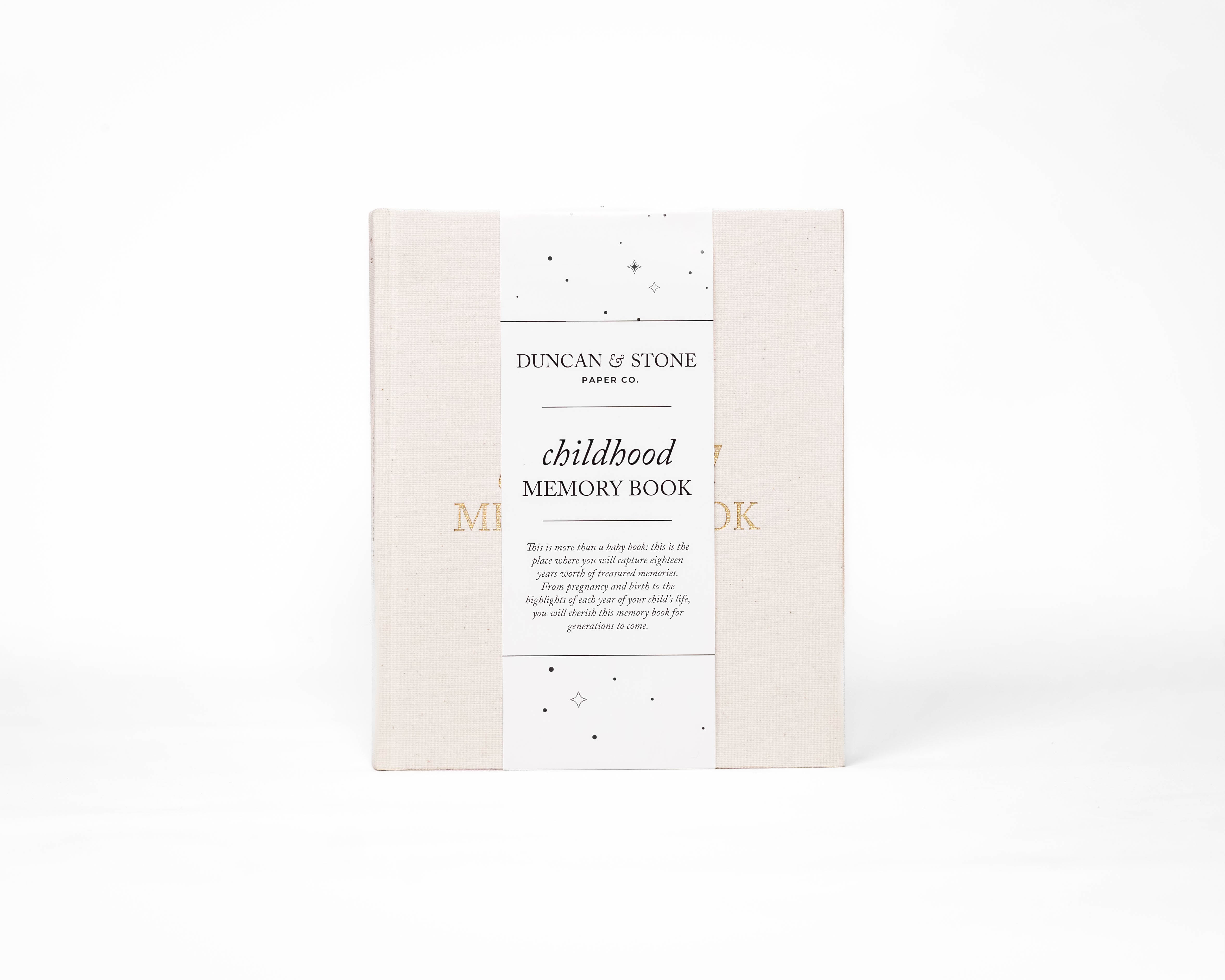 Duncan & Stone Paper Co. Childhood Memory Book in Cream - photo