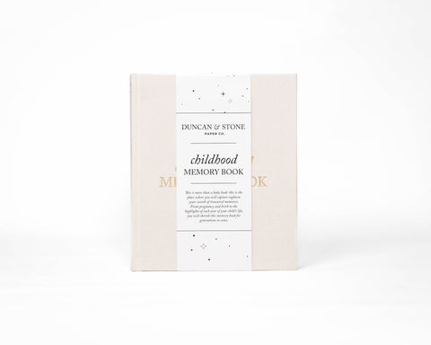 Duncan & Stone Paper Co. Childhood Memory Book in Cream - photo