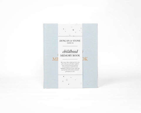 Duncan & Stone Paper Co. Childhood Memory Book in Sky Blue - photo