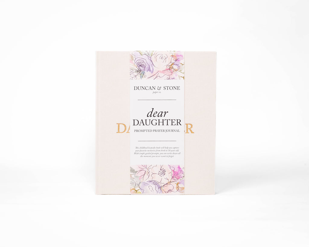 Duncan & Stone Dear Daughter: A Childhood Prayer Journal in Cream - Journal photo